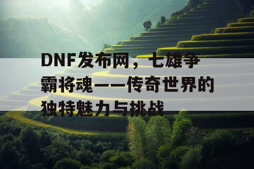 DNF发布网，七雄争霸将魂——传奇世界的独特魅力与挑战